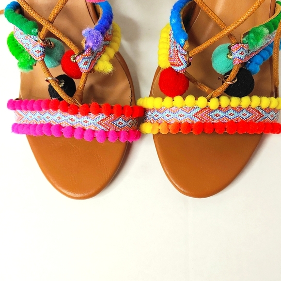 Makers Multi color sandals, heels 7.5 - Picture 10 of 10